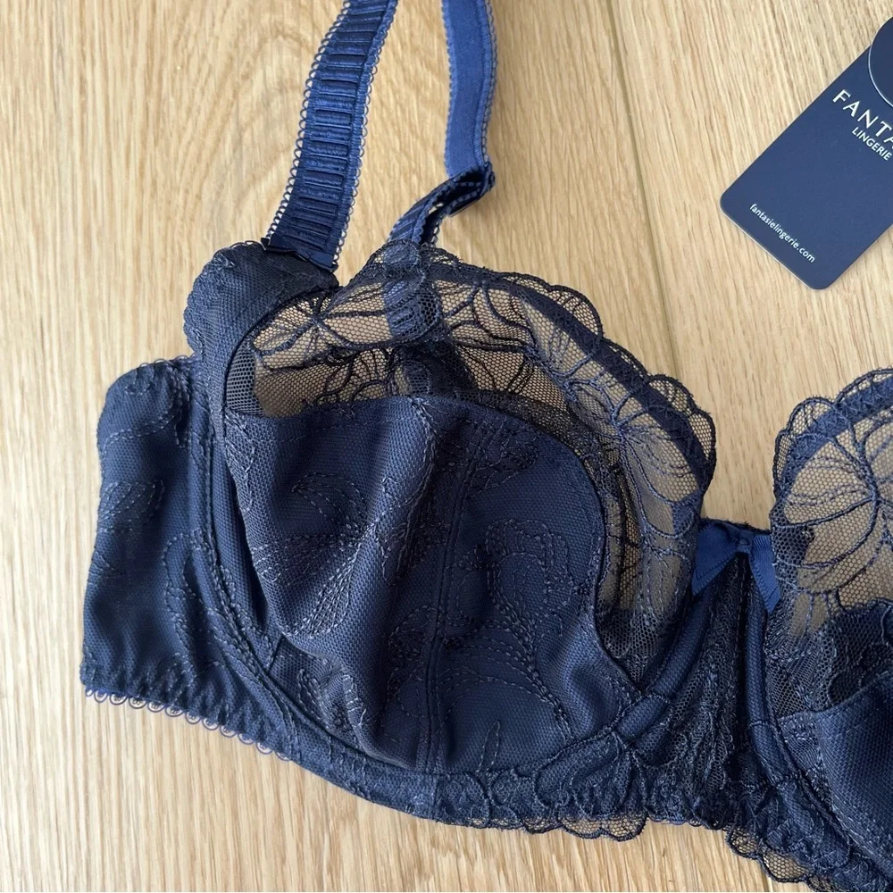 NWT Fantasie Estelle Side Support Bra- Navy 32DD